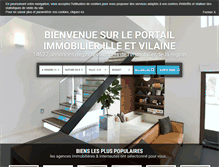 Tablet Screenshot of immobilier-ille-et-vilaine.com